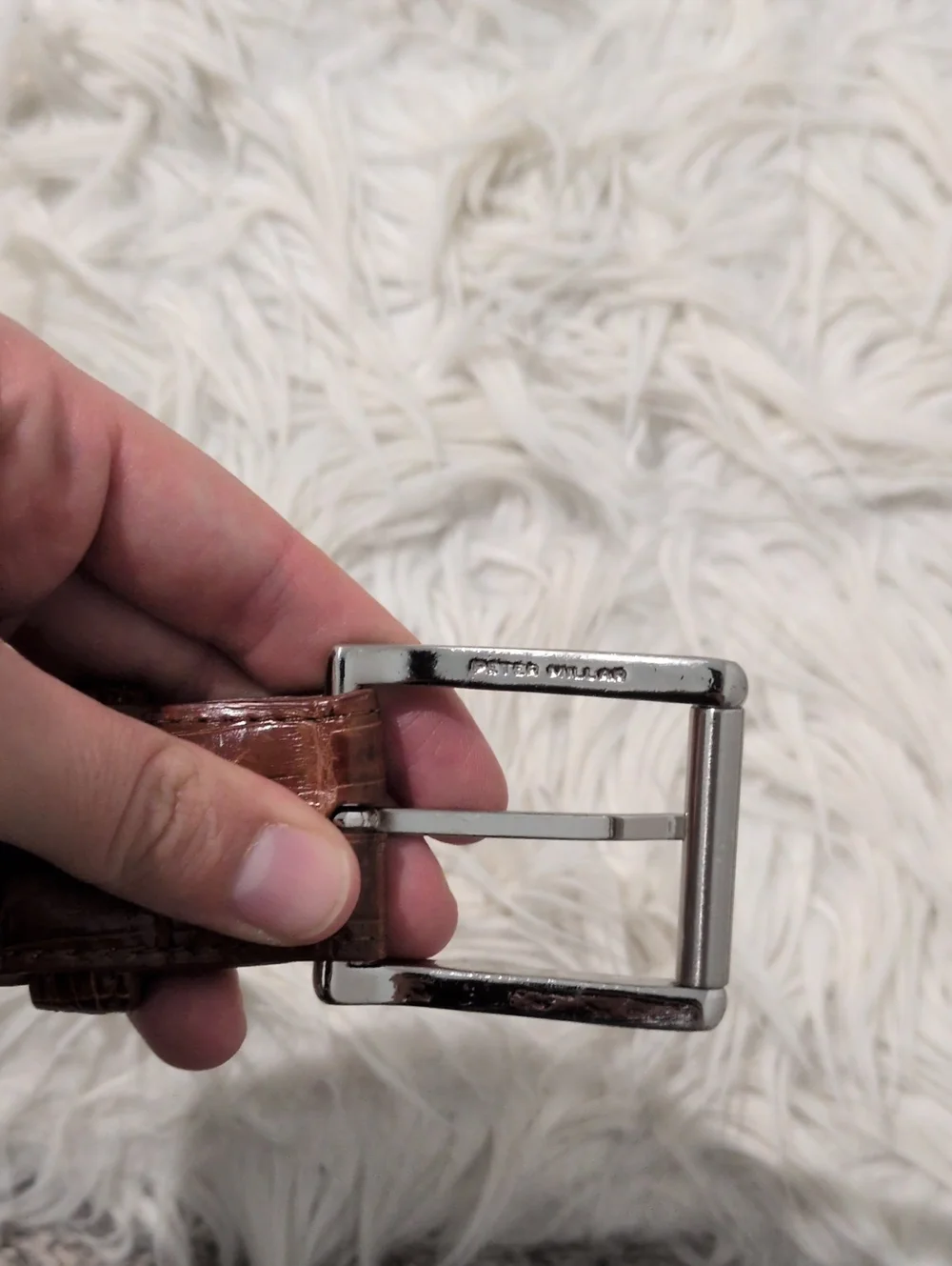 Peter Millar Genuine Crocodile Belt